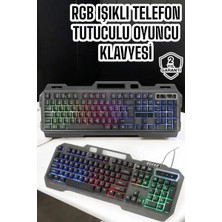 Royaleks Q Klavye Rgb Işıklı Klavye ve Mouse Seti Kablolu Mouse Hediyeliş