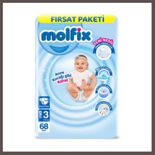 Bezos Bebek Bezi Fırsat Paketi 3 Beden 4-9 kg 68 Adet ECO123