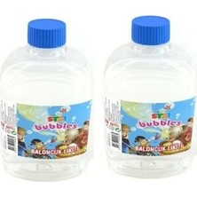 Star Köpüklü Üflemeli Baloncuk Suyu 500 ml 2 Adet Eğlenceli Parti Malzemeleri İçin