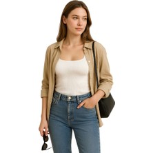 15te1 Askılı Triko Kare Yaka Bluz, Yumuşak – Çok Renkli S/m X/l