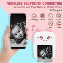 Str Store Dordoi Pembe Mini Bluetooth Termal Yazıcı – Eğlenceli, Pratik ve Taşınabilir