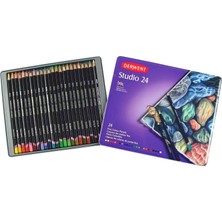 Str Store Studıo Serisi Kuru Kalem Seti - 24 Renk Metal Kutulu