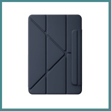 Bezos iPad 2025 10.9 10.nesil (A16) Edz Manyetik Standlı Tablet Kılıfı - Lacivert Mac