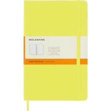 Str Store Klasik Defter, Sert Kapak, Büyük (5" x 8.2") Çizgili, Citron Sarı, 240 Sayfa