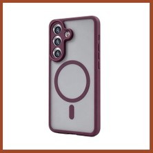 Bezos Samsung Galaxy A15 4g Loji Magsafe Kapak - Bordo Pro