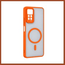 Bezos Redmi Note 11 Pro Loji Magsafe Kapak - Turuncu Pro