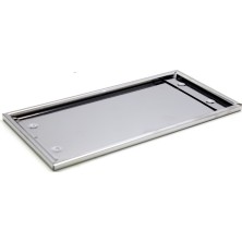 Marsilyan Dikdörtgen Krom Plakalık Araba Plaka Altlığı 30X16CM