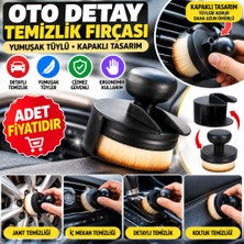 Svoria Store Oto Detay Temizlik Fırçası Yumuşak Tüylü Kapaklı Temizlik Fırçası (Adet Fiyatıdır)