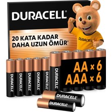 DURACELL BASIC AA + AAA Alkalin Pil (6'lı Paket)