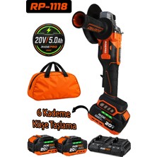 RIDEPRO RP-1118 Akülü 6 Kademeli Köşe Taşlama Seti
