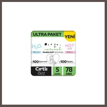 Bezos Natural Double Soft Bebek Bezi Ultra Paket 5 Beden 78 Adet ECO123