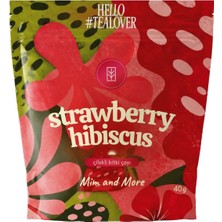 Mim And More Strawberry Hibiscus Tea - Çilekli Hibiskus Bitki Çayı 40 G