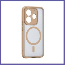 Nida Redmi Note 14 4g Loji Magsafe Kapak - Çöl Titanyum Nıda