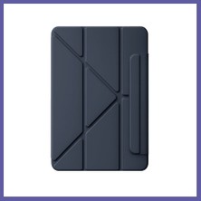 Nida iPad 2025 10.9 10.nesil (A16) Edz Manyetik Standlı Tablet Kılıfı - Lacivert Nıda