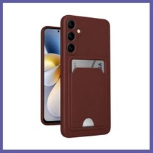 Nida Samsung Galaxy S24 Kelvin Kartvizitli Silikon - Bordo Nıda