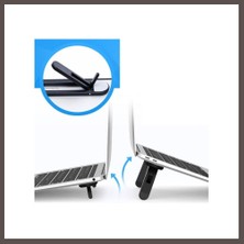 Bezos 2 Kademeli Katlanabilir ve Yapışkanlı Laptop Standı Siyah ECO123