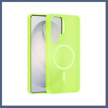 Bezos Joko Samsung Galaxy S25 Ultra Pulse Magsafe Kapak - Açık Yeşil BZS10
