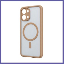 Nida Redmi 15C 5g Loji Magsafe Kapak - Çöl Titanyum Nıda