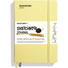 Leuchtturm 1917 LEUCHTTURM1917 Sketchnote Journal Sanatçılar Için Not Defteri 120 gr A5 Vanilya