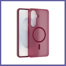 Nida Joko Samsung Galaxy S26 Pulse Magsafe Kapak - Bordo Nıda