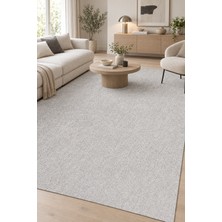 Hann Home Collection Güzide Gri Kadifemsi Ultra Yumuşak Yıkanabilir Kaymaz Taban Oturma Odası Salon Mutfak Halısı Modern