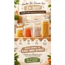 Luca Mia 4'lü Vakum Kapaklı Kavanoz Bakliyat