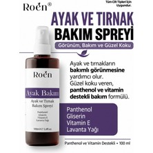 Roen Ayak Ve Tırnak Koku, Görünümü, Güzel Koku Verici Spreyi, Ayak ve Tırnak Bakım Spreyi Panthenol Ve Vitamin Destekli 100 ml