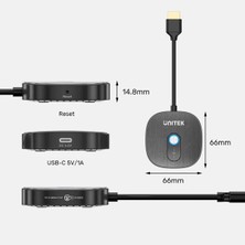Unitek Unıtek Cıft Alıcılı Kablosuz HDMI Transmıtter (V1711ABK01)
