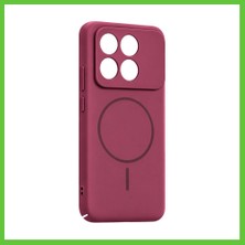 Bezos Poco X6 Pro Mika Pc Magsafe Kapak - Bordo Dmc