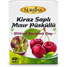 Nursima Kiraz Saplı Mısır Püsküllü Detox Çayı – 40’lı Bitki Bazlı Süzen Poşet