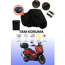 Dokaca Siyah Çanta Uyumlu Honda Adv 350 Motosiklet Brandası