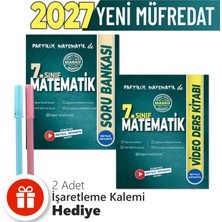 Partikül Matematik 7. Sınıf Matematik Soru Bankası ve Video Ders Kitabı 2'li Set + Hediyeli