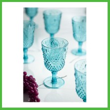 Bezos Akrilik Aquamarin Tekli Kadeh & Su Meşrubat Kahve Yanı Bardağı 450 ml ( Cam Değildir ) Arz