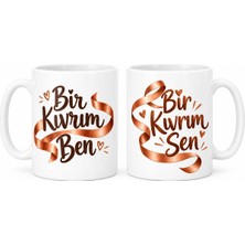 Bezos Iki Kıvrım 2'li Porselen Kupa Seti - Model 602 Bcks