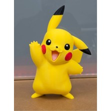 Pikachu Figür – Sevimli Sarı Karakter Biblo – Masaüstü Dekorasyon – Oyun ve Anime Temalı Süs – 3D Baskı