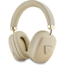 Universal Guess Bluetooth 5.3 Kulak Üstü Kulaklık, Metalik Üçgen Logolu (Altın)