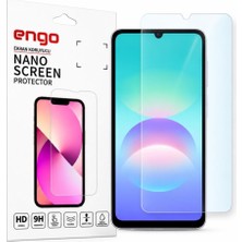 Universal Samsung Galaxy A08 Ile Uyumlu Ekran Koruyucu SM-A085F Nano Parlak 9h Kırılmaz Esnek Cam Çizilmeye Dayanıklı Şeffaf