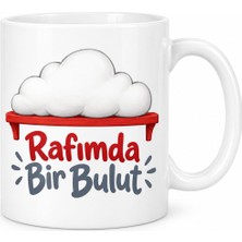 Bezos Rafımda Bir Bulut Tasarımlı Porselen Kupa - Model 586 22