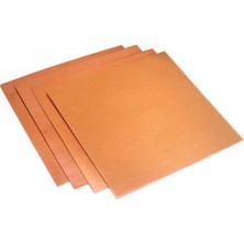 Cin 20x20 Bakır Plaket FR4 TEK Yüzlü (Deliksiz Pertinaks)