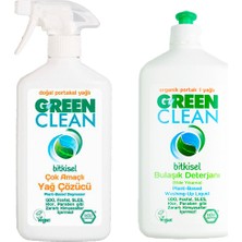 U Green Clean U Green Bitkisel Bulaşık Deterjanı Ve Çok Amaçlı Yağ Çözücü Seti 500 ml  Ekolojik Sertifikalı