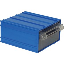 Mano Mk-30 Plastik Çekmeceli Kutu - Mavi, 110 x 120 x 62MM - 5 Adet