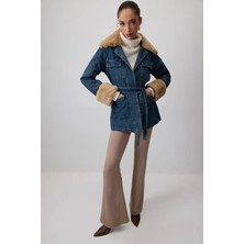 Touche Prive Kürk Garnili Denim Ceket
