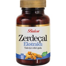 Balen Zerdeçal Ekstraktı Kapsül Takviye Edici Gıda 325 mg 60 Kapsül Vitamin ve Mineral İçerir