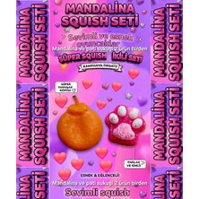 Oyuncak Sahili Squishy Mandalina ve Kedi Pati Hediye 2 Ürün Birden Sukuşi Uzar Stres Squishy Sukuşi Sık Eski Haline Döner Stres Esnek Sıkma Oyuncağı