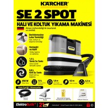 Karcher Se 2 Spot Halı ve Koltuk Yıkama Makinesi Sprey Temizleyici Çift Su Tanklı 1.081-410.0 Karcher Türkiye Garantili