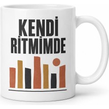 Defne Store Kendi Ritmimde Yazılı Porselen Kupa - Model 289 Dfnbez