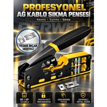 Derwell Yeni Nesil Cat5/6/7/8 Ez RJ45 Pense 8P8C Utp Sıkma Pensesi RJ11 RJ12 RJ45 Ethernet Konektörü Sıkma Kesme Soyma Network Aksesuarları