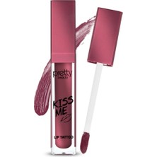 Pretty Beauty Kiss Mee Likit Ruj 24 Saat Kalıcı Mat 05 Açık Kahve Renkli Dudak Makyaj Ürünü