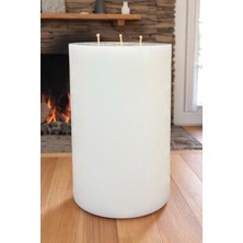 Royal Candle Büyük Blok Mum Seti Çap 20 cm Boy 20 cm