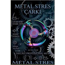 Oyuncak Sahili Stres Çarkı Metal Yıldızı Model Uzun Süreli Stabil Sessiz Dönüş Samuray Balta Karışık 2 Version Diecast Akalite Rulman 6cm Çark 3 Kol